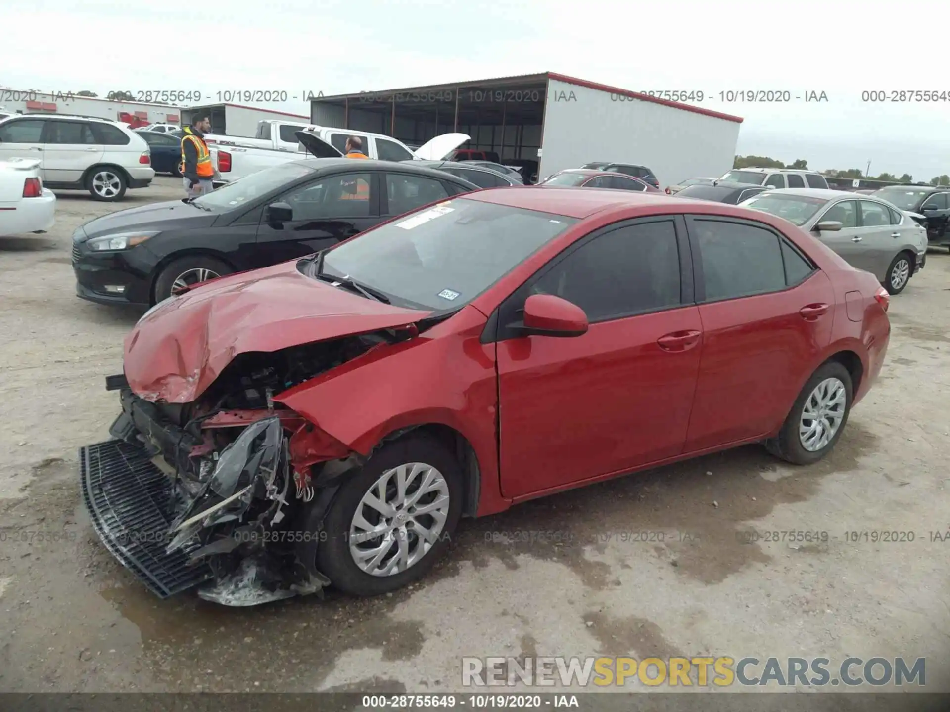 2 Photograph of a damaged car 5YFBURHE2KP923851 TOYOTA COROLLA 2019