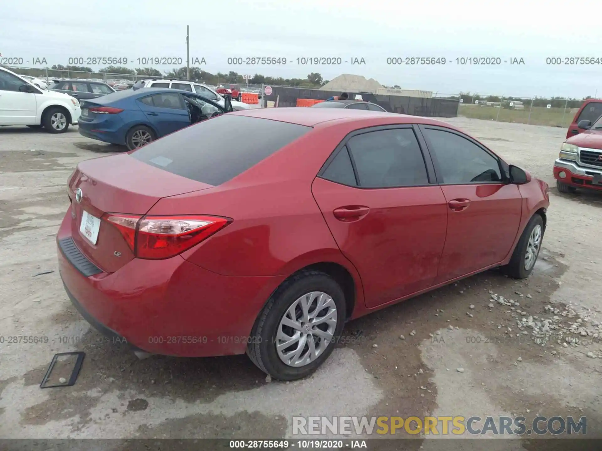 4 Photograph of a damaged car 5YFBURHE2KP923851 TOYOTA COROLLA 2019