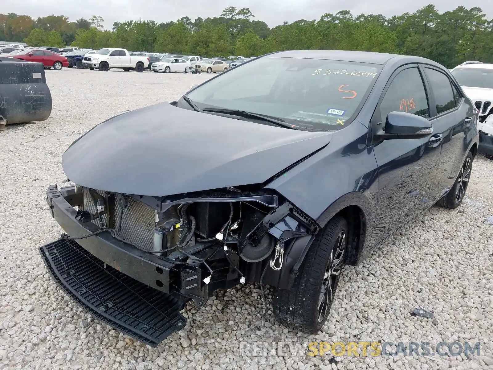 2 Photograph of a damaged car 5YFBURHE2KP924207 TOYOTA COROLLA 2019