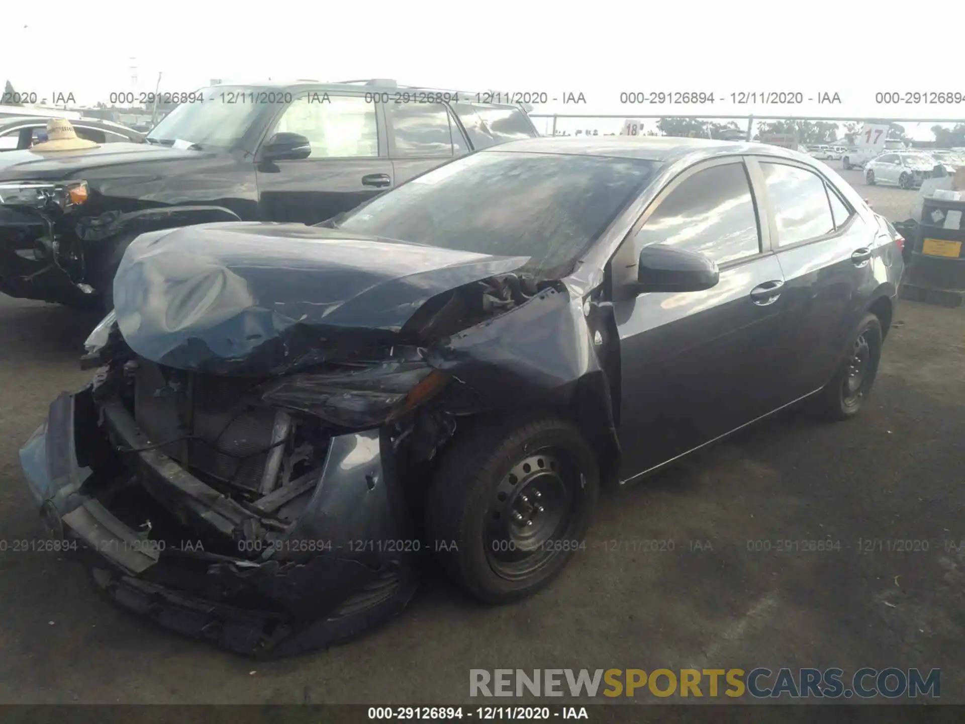 2 Photograph of a damaged car 5YFBURHE2KP924370 TOYOTA COROLLA 2019