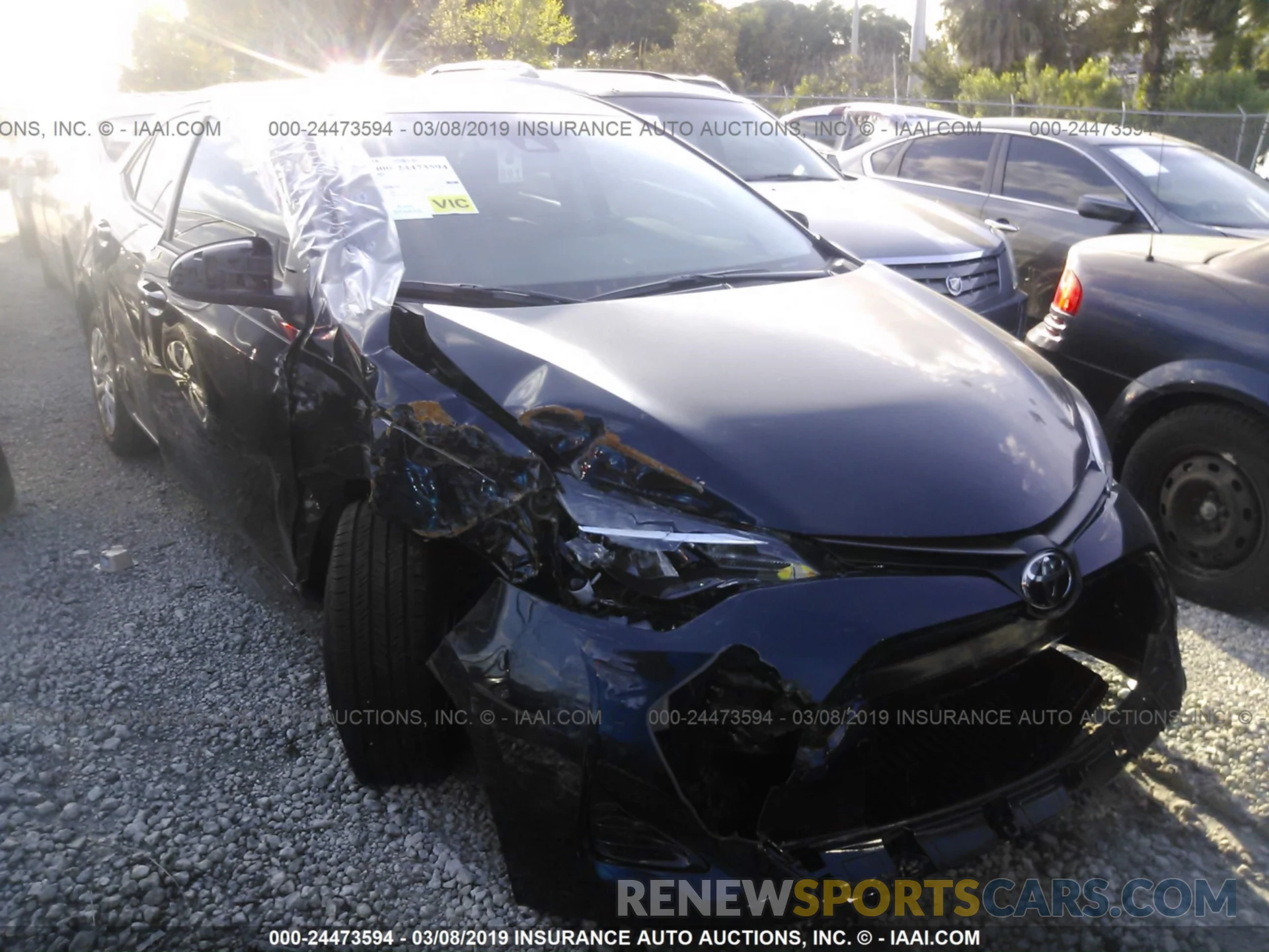 1 Photograph of a damaged car 5YFBURHE2KP924451 TOYOTA COROLLA 2019