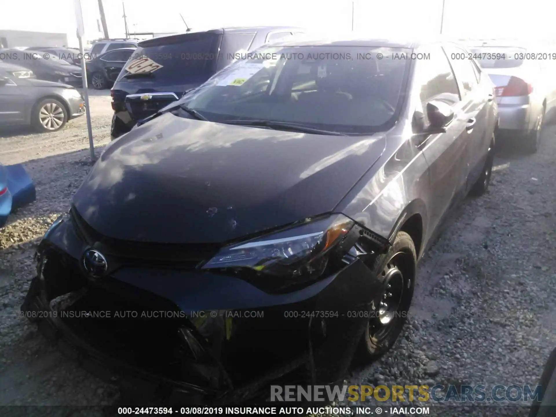 2 Photograph of a damaged car 5YFBURHE2KP924451 TOYOTA COROLLA 2019