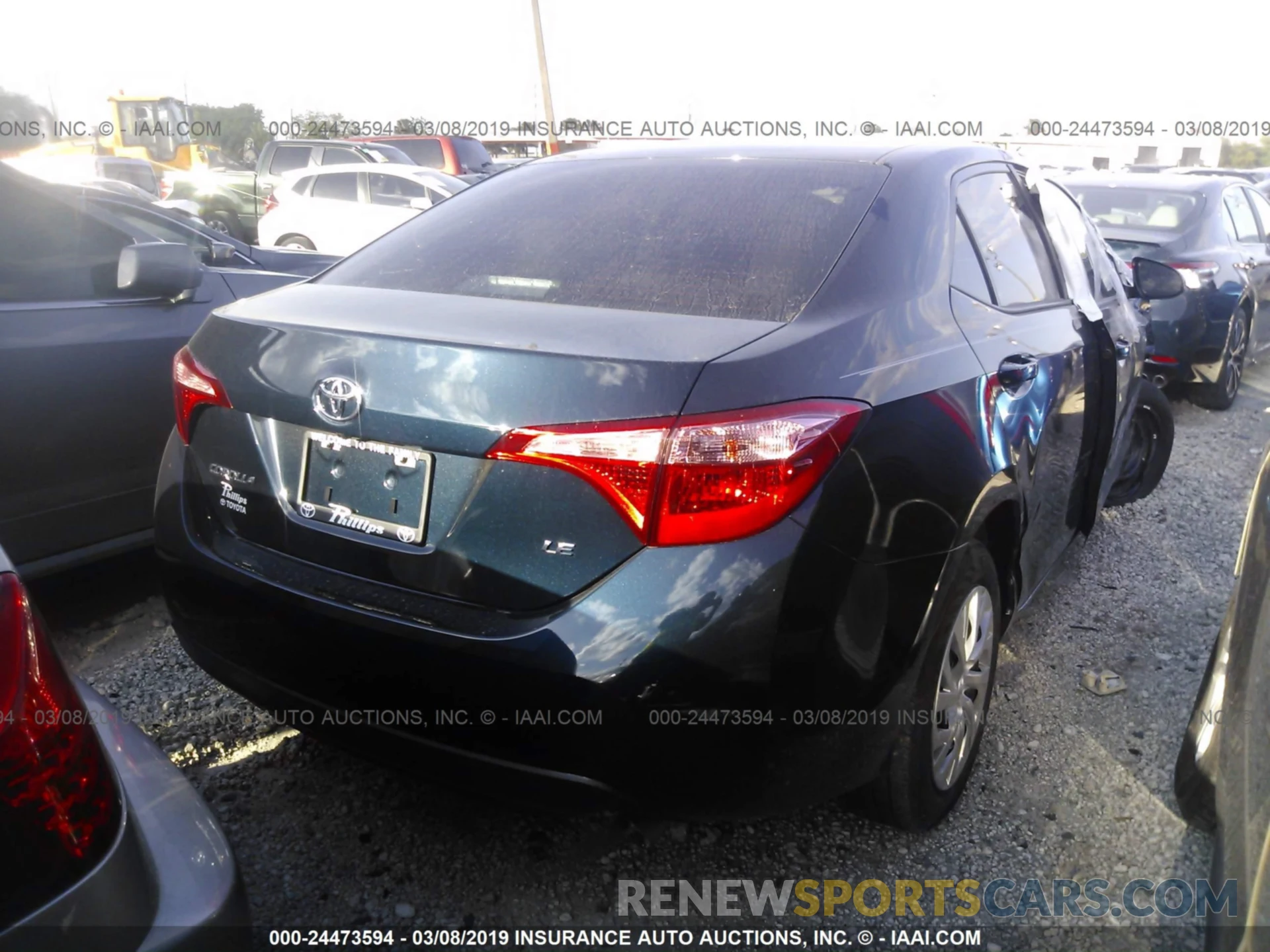 4 Photograph of a damaged car 5YFBURHE2KP924451 TOYOTA COROLLA 2019