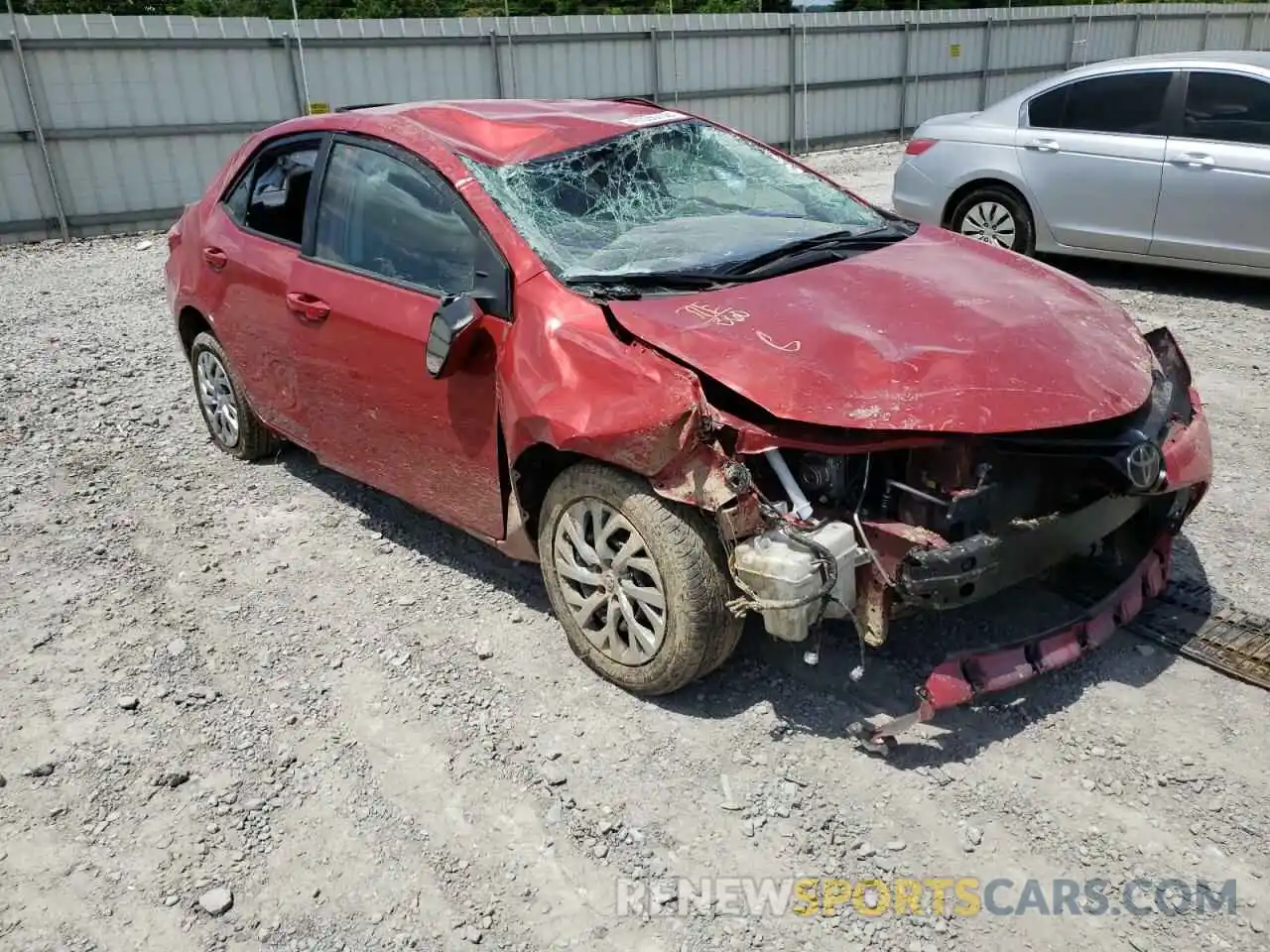 1 Photograph of a damaged car 5YFBURHE2KP924949 TOYOTA COROLLA 2019