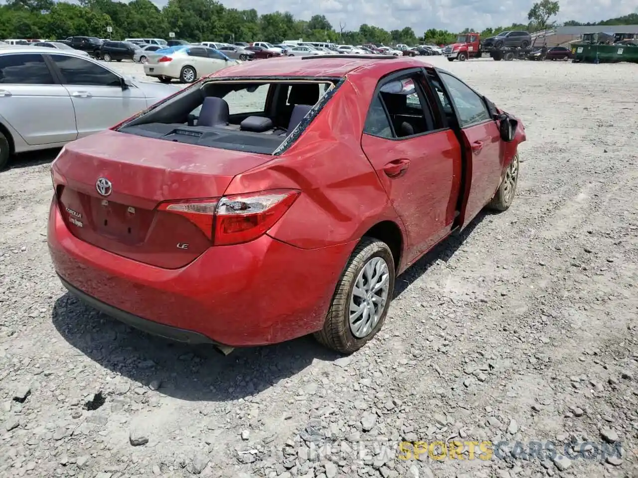 4 Photograph of a damaged car 5YFBURHE2KP924949 TOYOTA COROLLA 2019