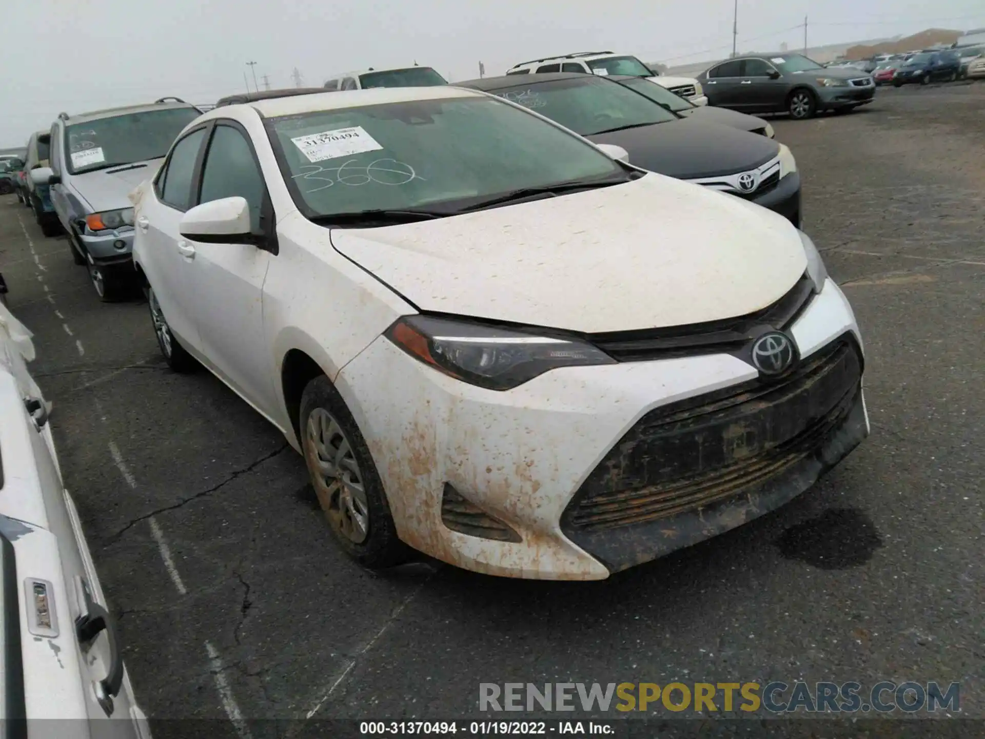 1 Photograph of a damaged car 5YFBURHE2KP926510 TOYOTA COROLLA 2019