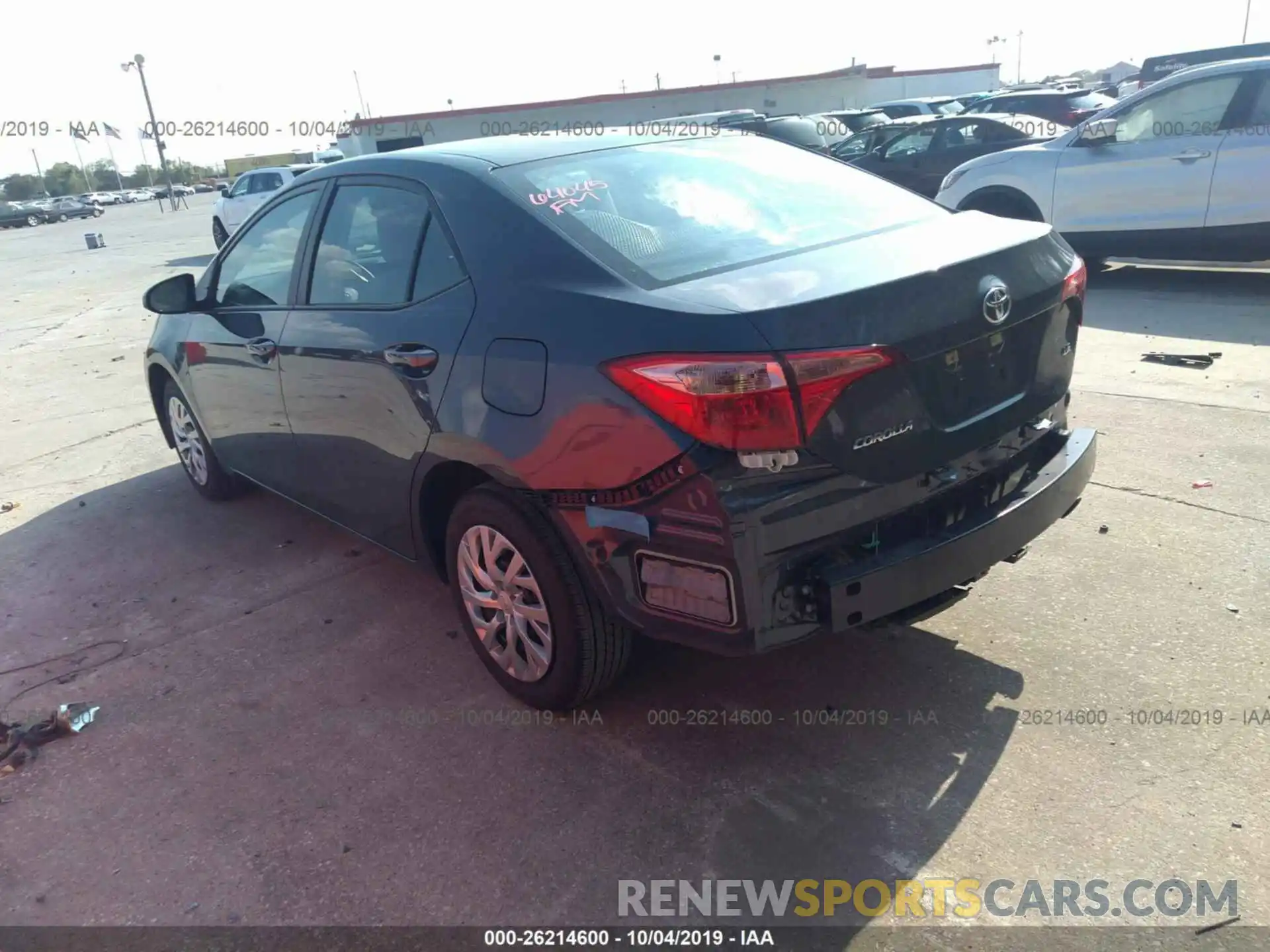 3 Photograph of a damaged car 5YFBURHE2KP927320 TOYOTA COROLLA 2019