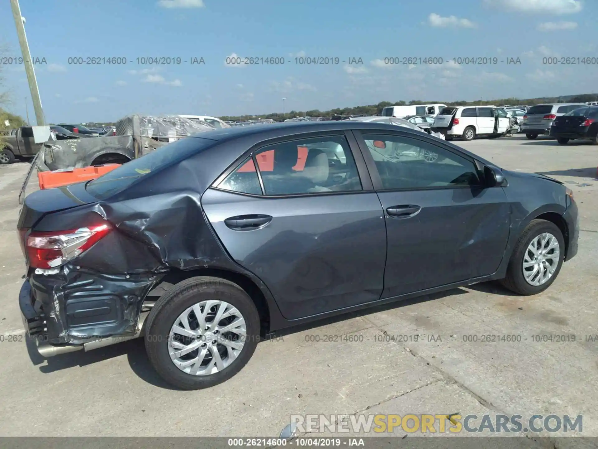 6 Photograph of a damaged car 5YFBURHE2KP927320 TOYOTA COROLLA 2019