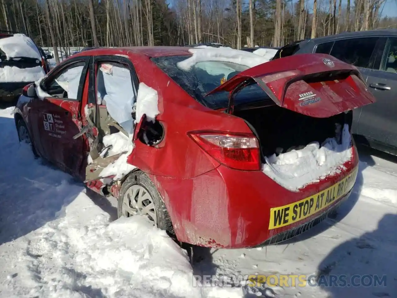 3 Photograph of a damaged car 5YFBURHE2KP927432 TOYOTA COROLLA 2019