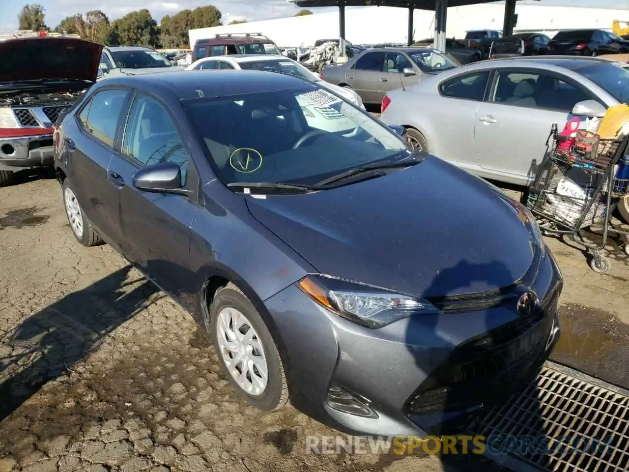 1 Photograph of a damaged car 5YFBURHE2KP927737 TOYOTA COROLLA 2019