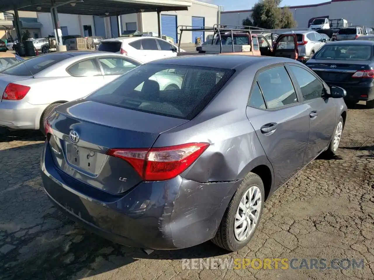 4 Photograph of a damaged car 5YFBURHE2KP927737 TOYOTA COROLLA 2019