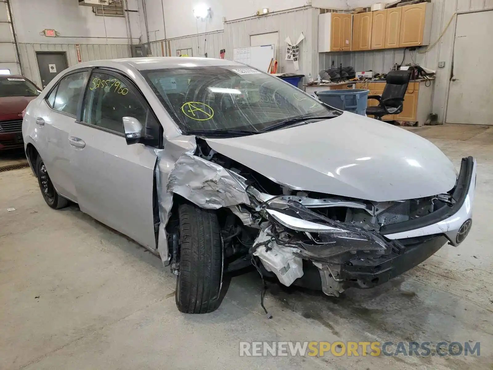 1 Photograph of a damaged car 5YFBURHE2KP928077 TOYOTA COROLLA 2019