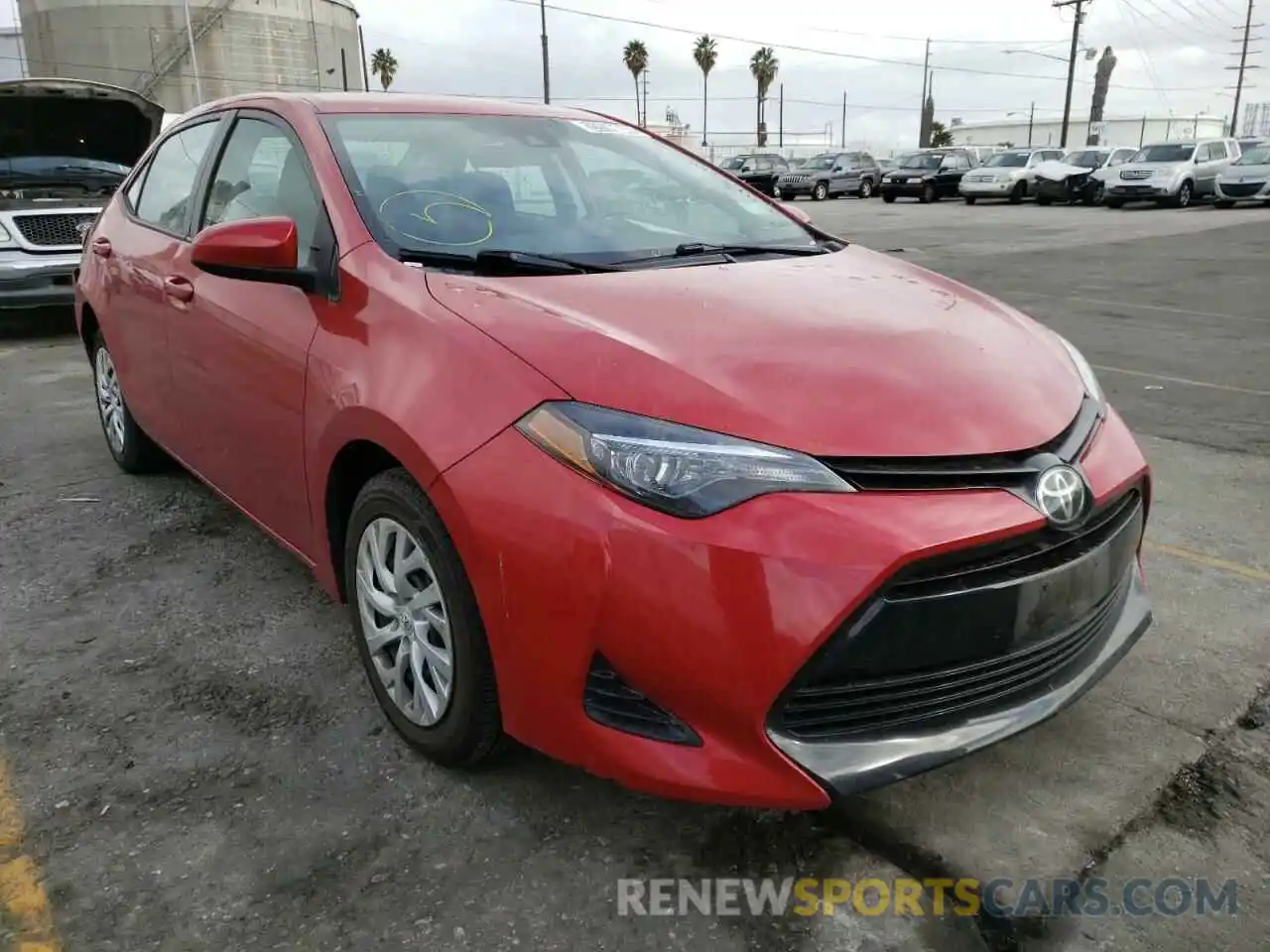 1 Photograph of a damaged car 5YFBURHE2KP928273 TOYOTA COROLLA 2019