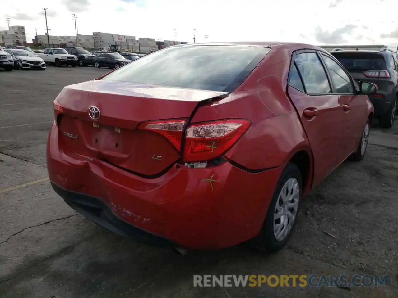 4 Photograph of a damaged car 5YFBURHE2KP928273 TOYOTA COROLLA 2019