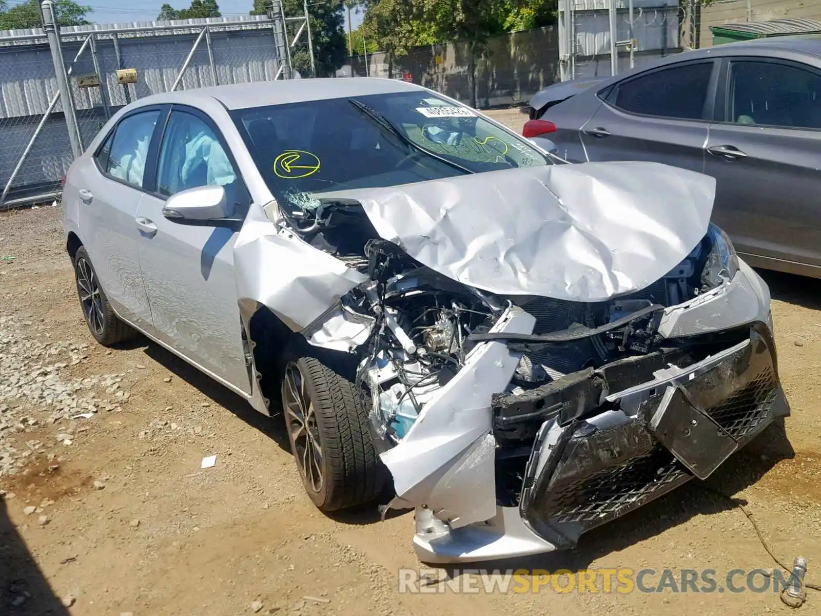 1 Photograph of a damaged car 5YFBURHE2KP928368 TOYOTA COROLLA 2019