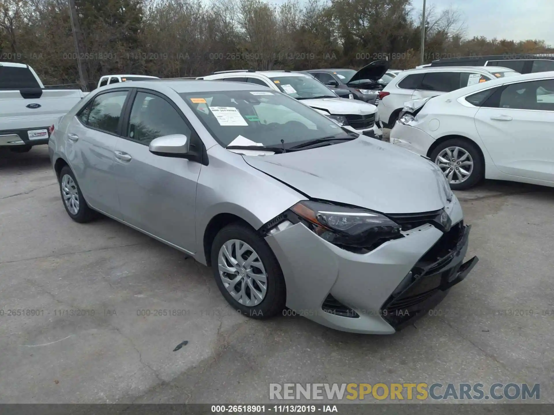 1 Photograph of a damaged car 5YFBURHE2KP928404 TOYOTA COROLLA 2019