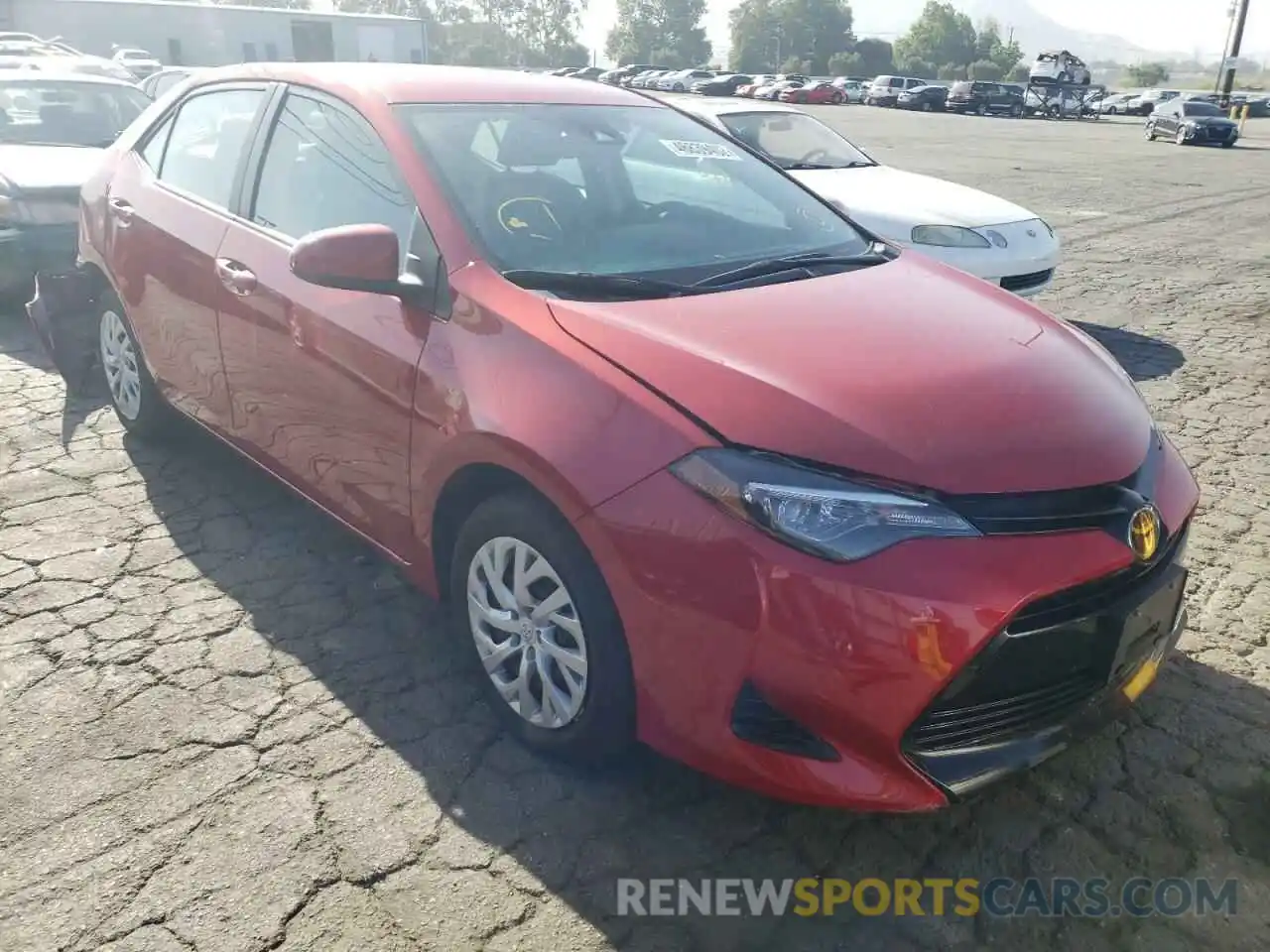 1 Photograph of a damaged car 5YFBURHE2KP928726 TOYOTA COROLLA 2019