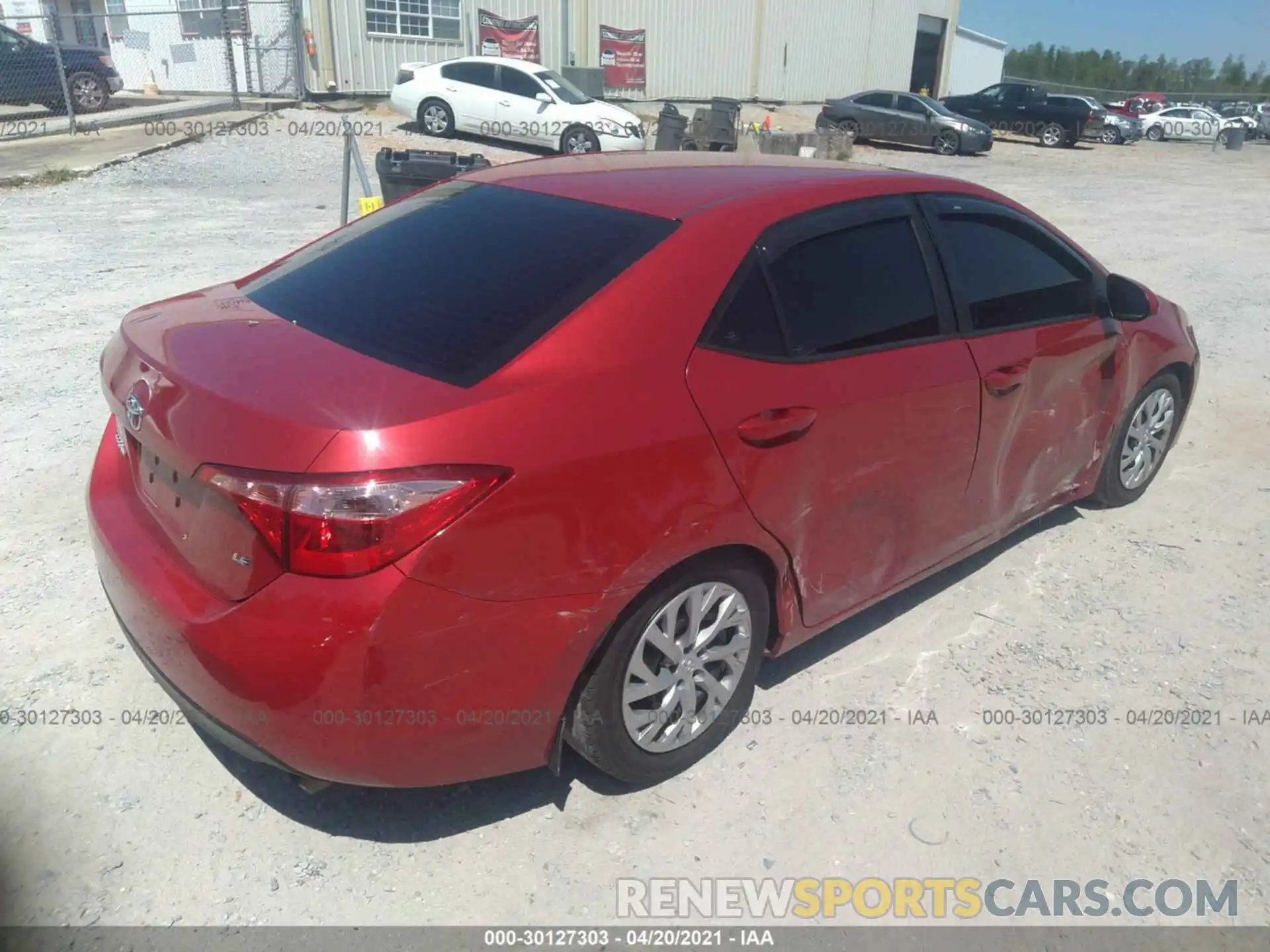 4 Photograph of a damaged car 5YFBURHE2KP928807 TOYOTA COROLLA 2019