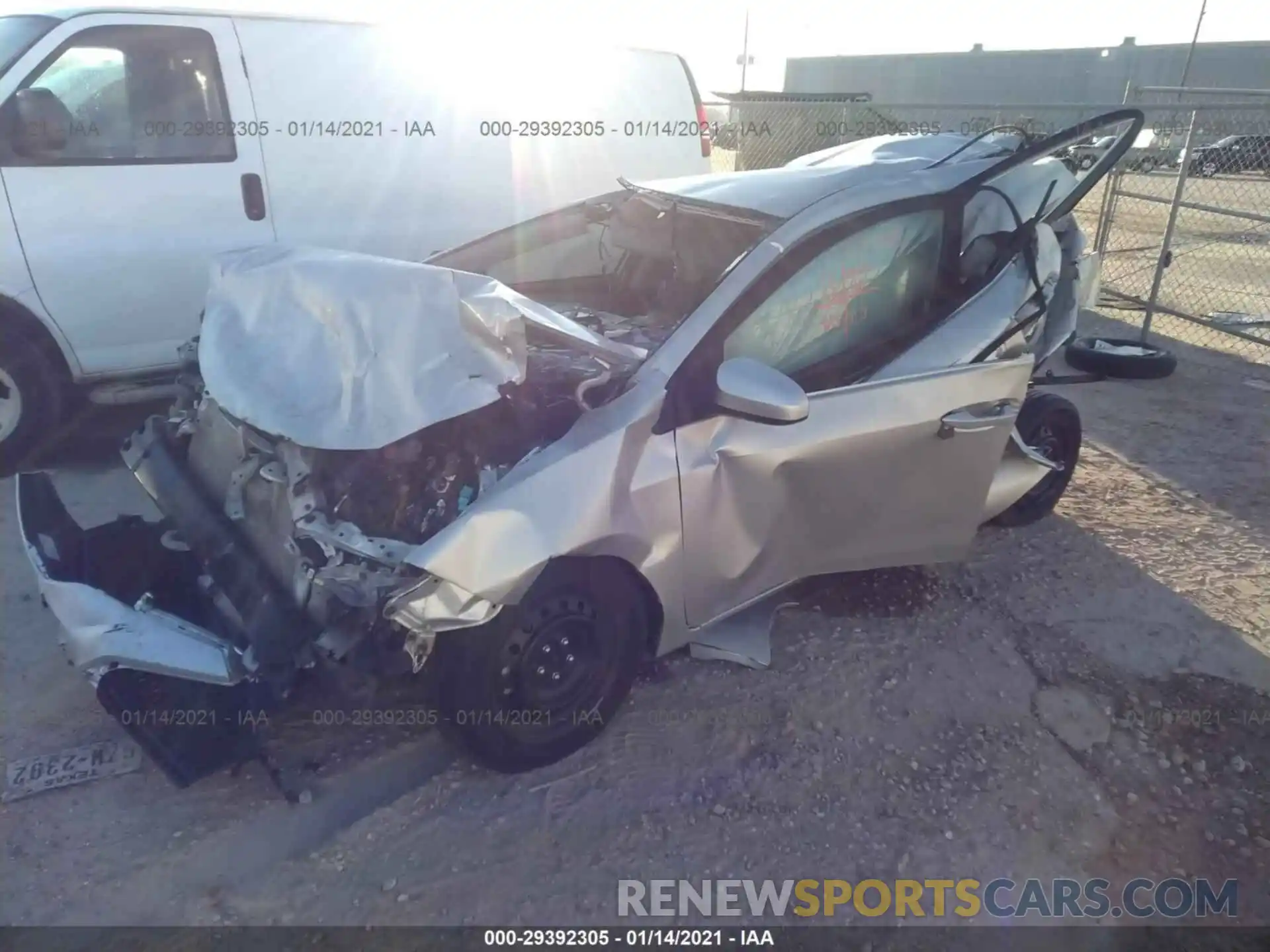 2 Photograph of a damaged car 5YFBURHE2KP928886 TOYOTA COROLLA 2019