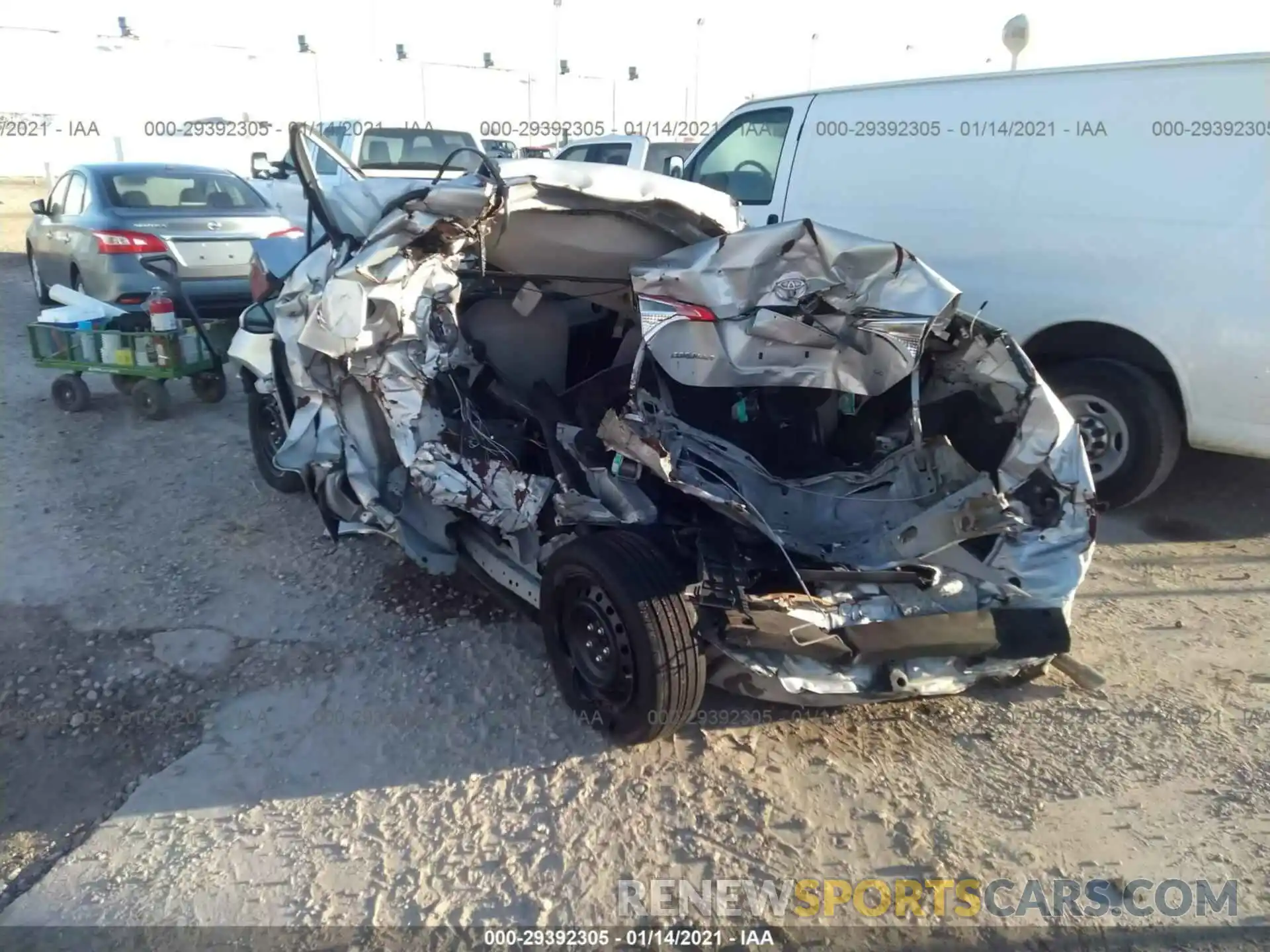 3 Photograph of a damaged car 5YFBURHE2KP928886 TOYOTA COROLLA 2019