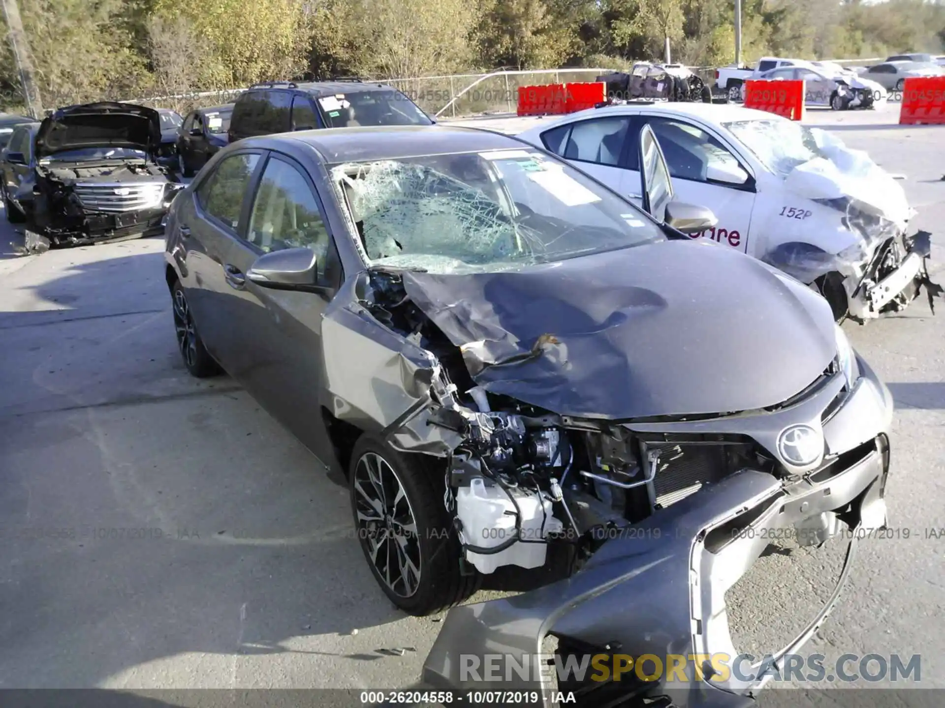 1 Photograph of a damaged car 5YFBURHE2KP929052 TOYOTA COROLLA 2019