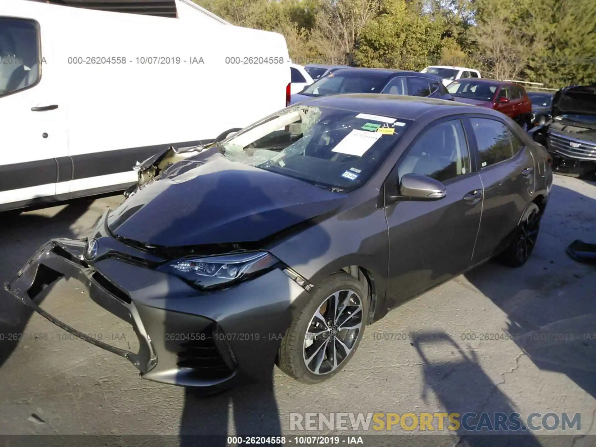 2 Photograph of a damaged car 5YFBURHE2KP929052 TOYOTA COROLLA 2019