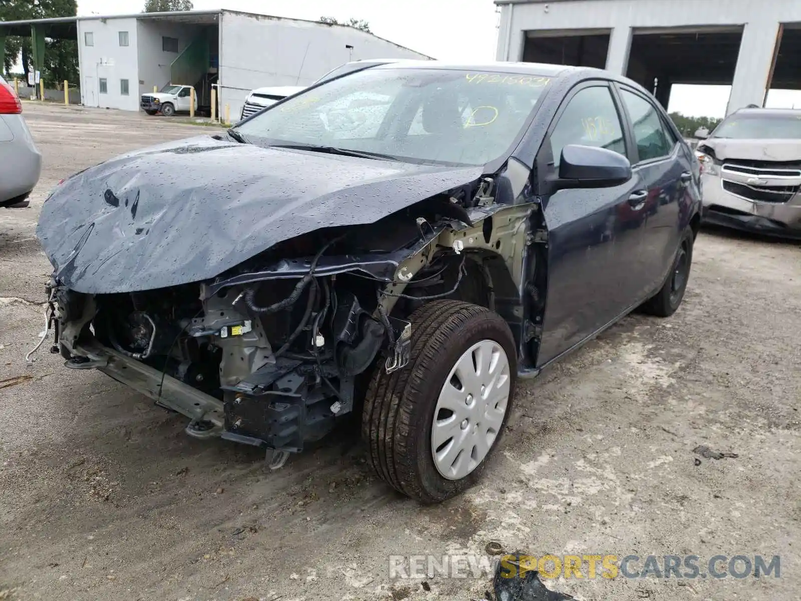 2 Photograph of a damaged car 5YFBURHE2KP929570 TOYOTA COROLLA 2019