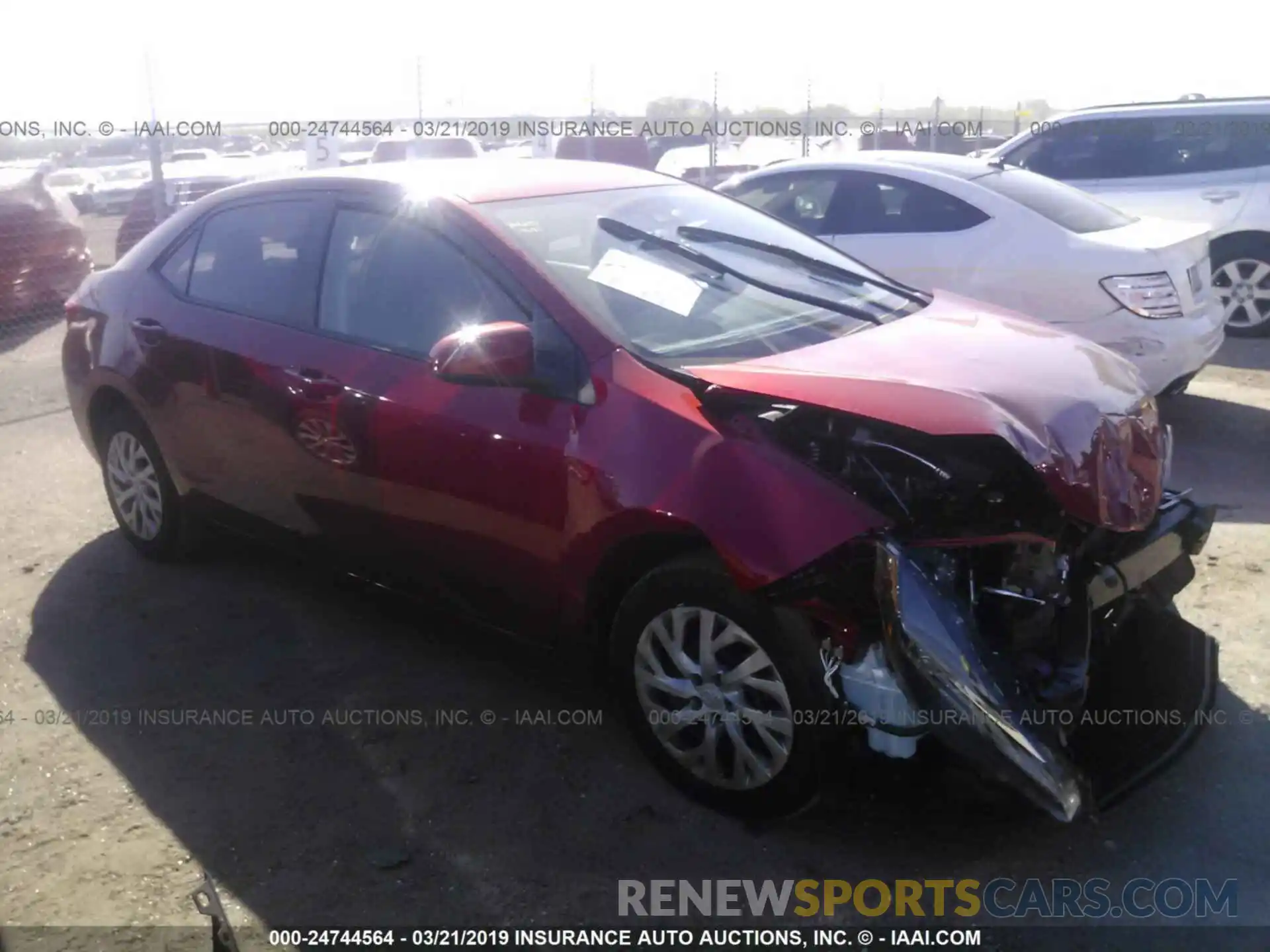 1 Photograph of a damaged car 5YFBURHE2KP929617 TOYOTA COROLLA 2019