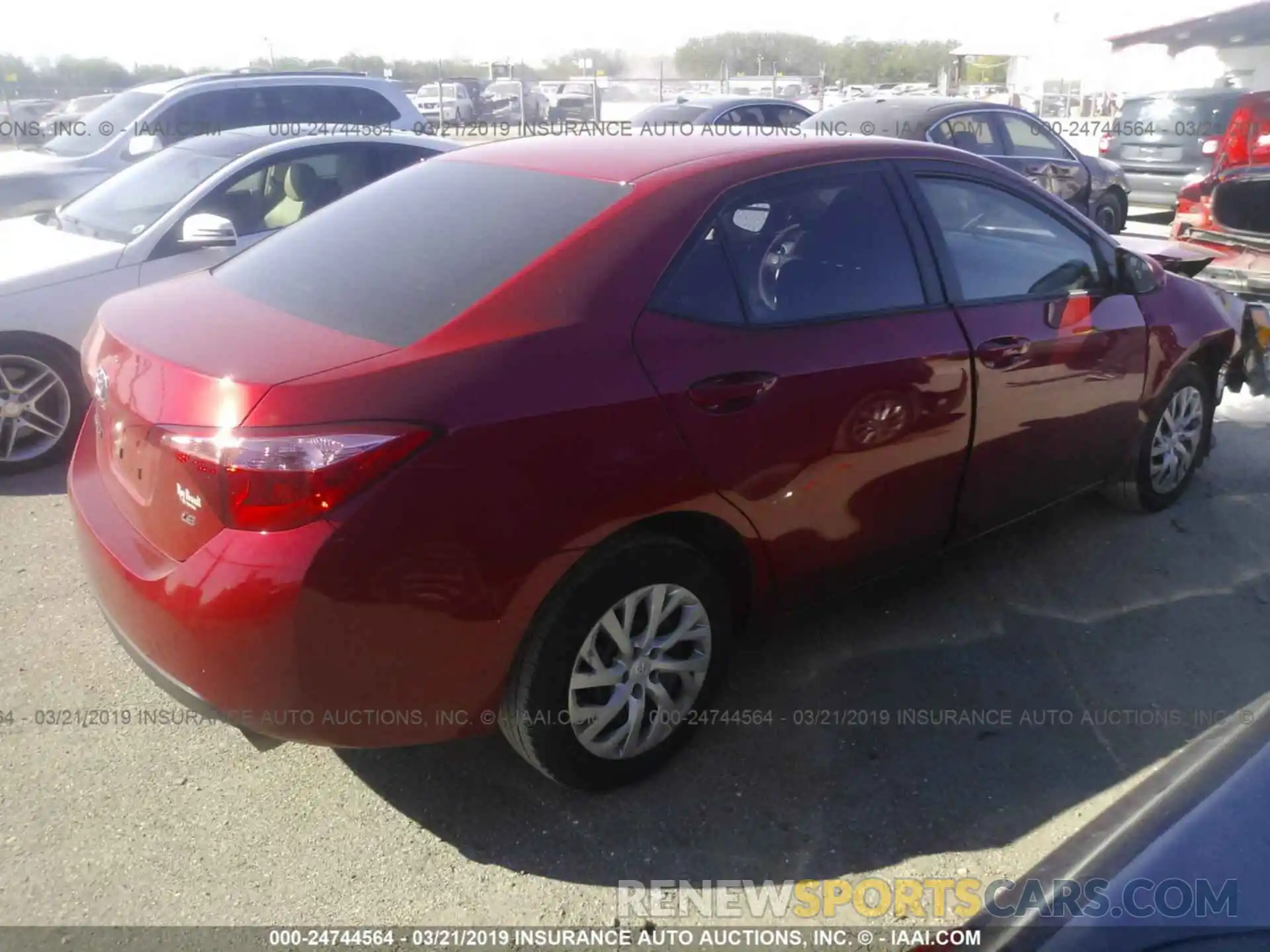 4 Photograph of a damaged car 5YFBURHE2KP929617 TOYOTA COROLLA 2019