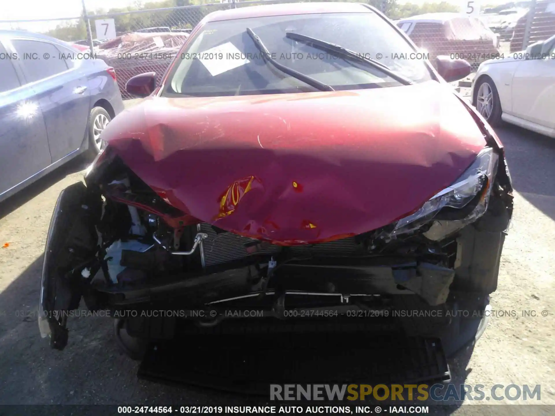 6 Photograph of a damaged car 5YFBURHE2KP929617 TOYOTA COROLLA 2019