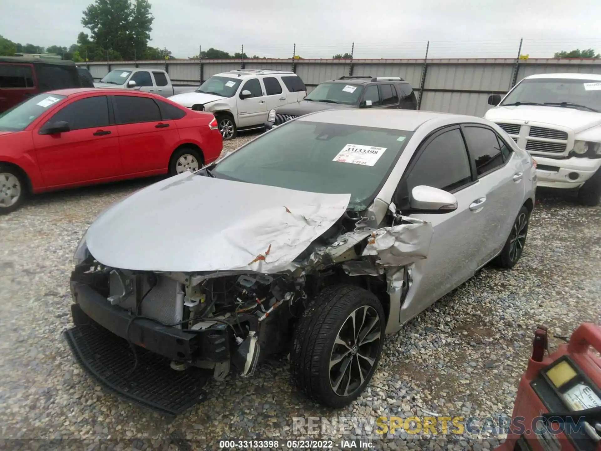 2 Photograph of a damaged car 5YFBURHE2KP929990 TOYOTA COROLLA 2019