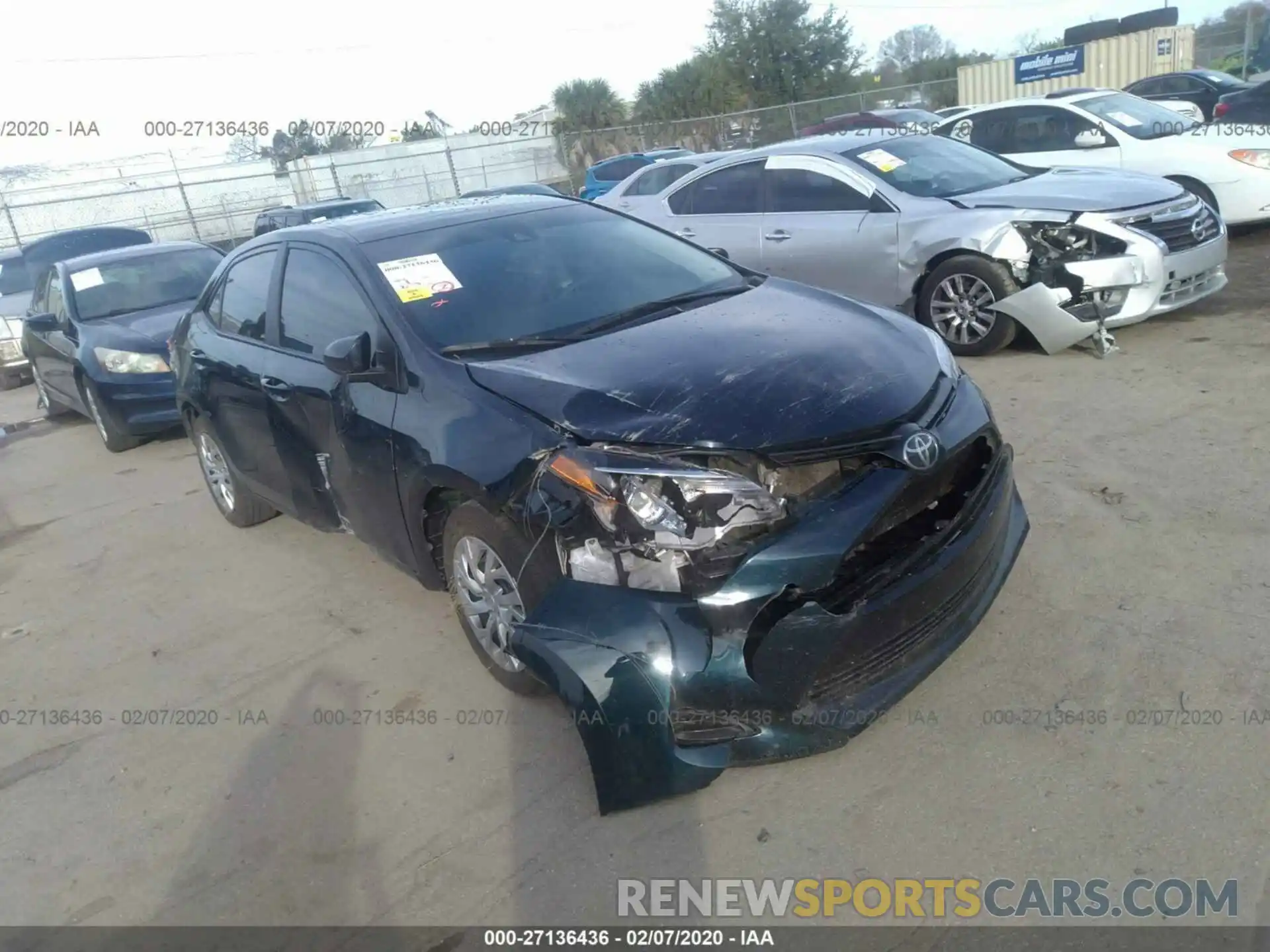 1 Photograph of a damaged car 5YFBURHE2KP930010 TOYOTA COROLLA 2019