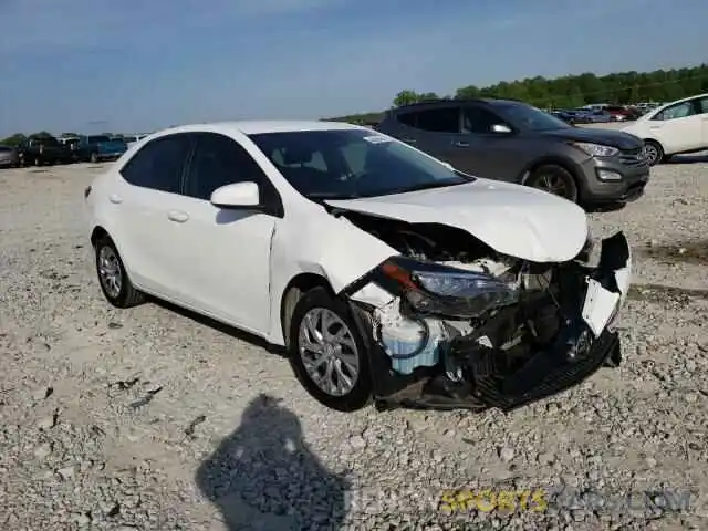 1 Photograph of a damaged car 5YFBURHE2KP930749 TOYOTA COROLLA 2019