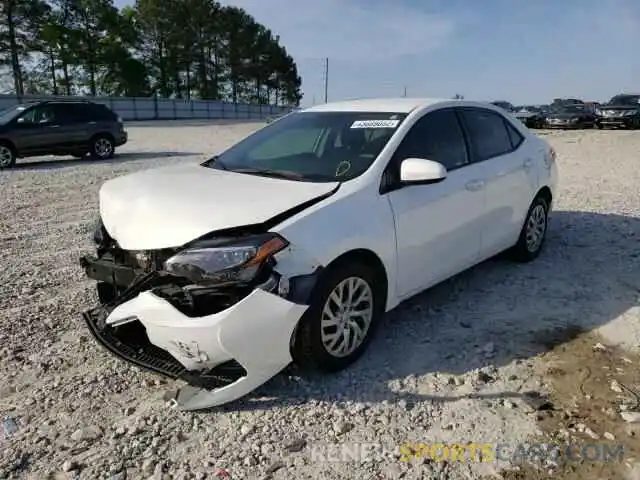 2 Photograph of a damaged car 5YFBURHE2KP930749 TOYOTA COROLLA 2019