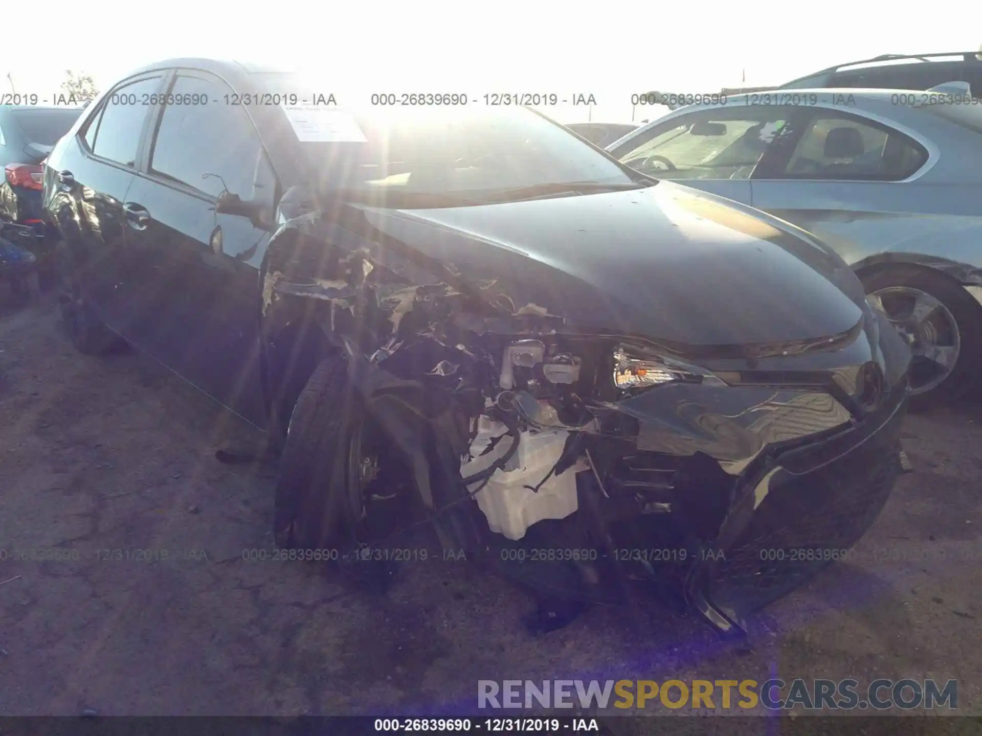 1 Photograph of a damaged car 5YFBURHE2KP930752 TOYOTA COROLLA 2019