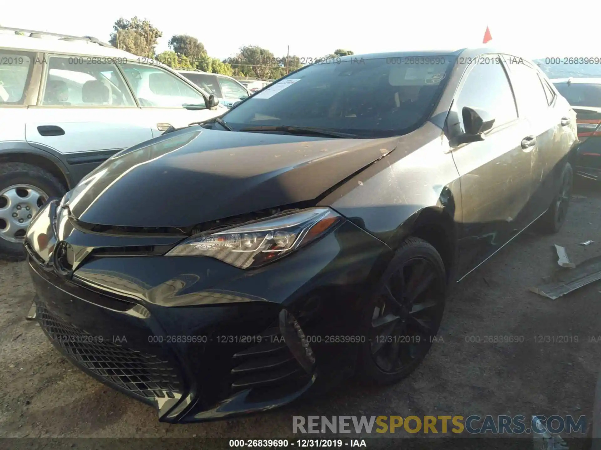 2 Photograph of a damaged car 5YFBURHE2KP930752 TOYOTA COROLLA 2019