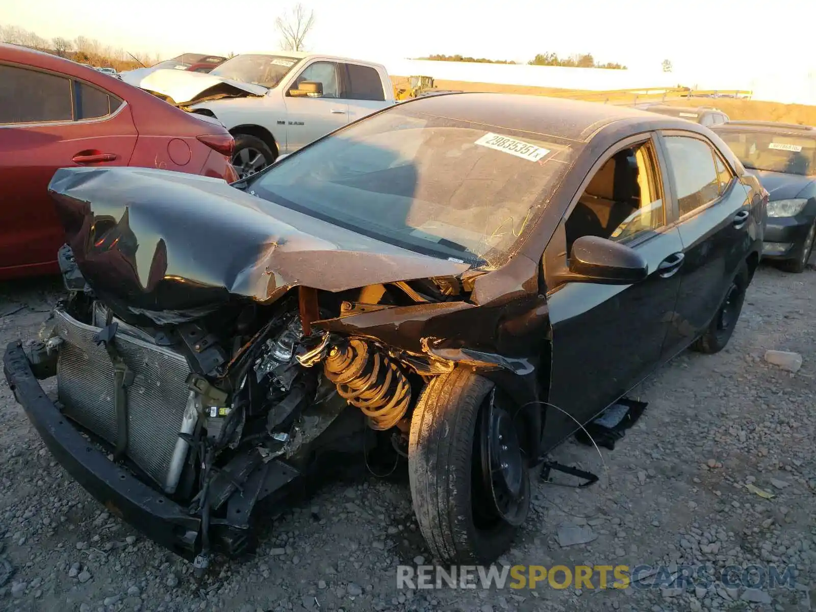 2 Photograph of a damaged car 5YFBURHE2KP930914 TOYOTA COROLLA 2019