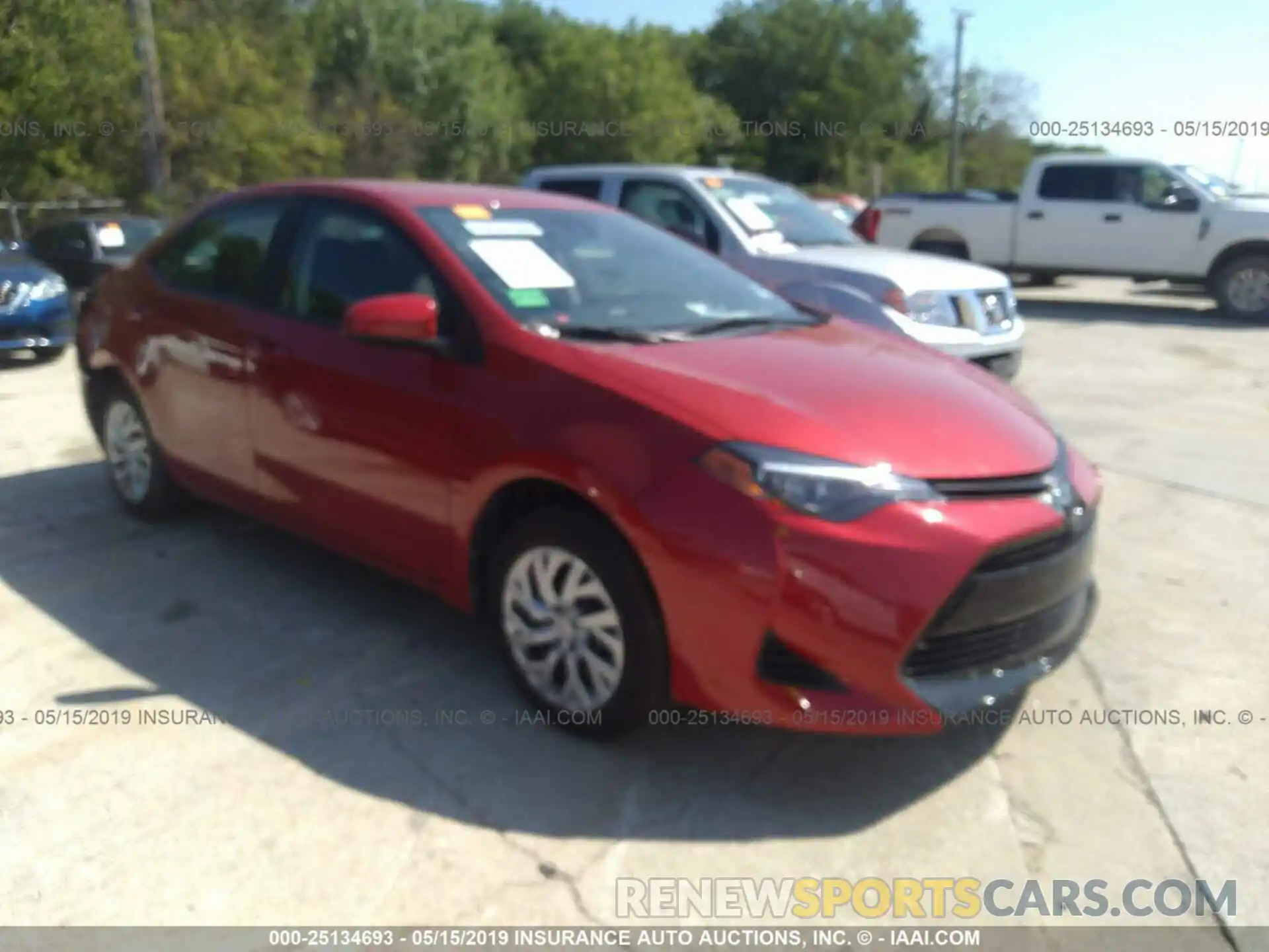 1 Photograph of a damaged car 5YFBURHE2KP931125 TOYOTA COROLLA 2019