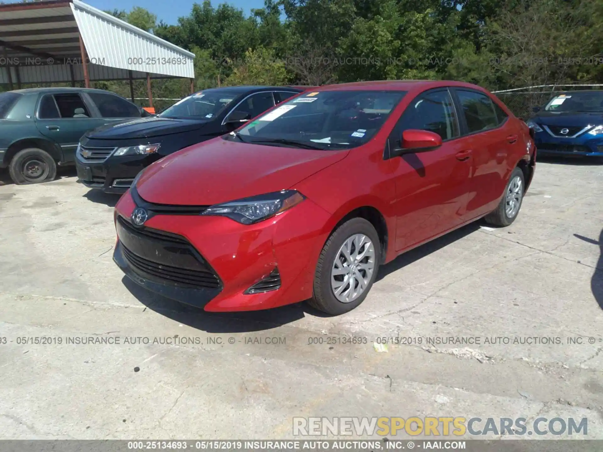 2 Photograph of a damaged car 5YFBURHE2KP931125 TOYOTA COROLLA 2019