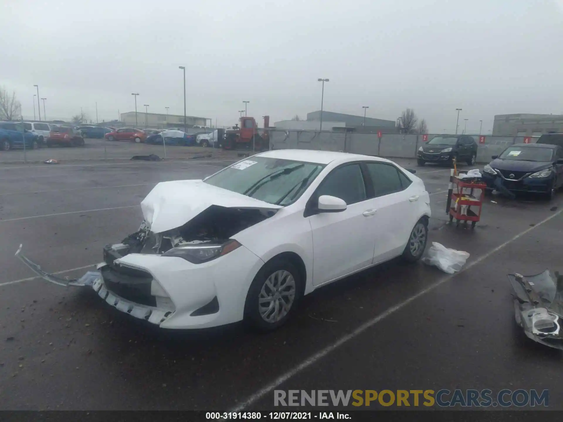 2 Photograph of a damaged car 5YFBURHE2KP931223 TOYOTA COROLLA 2019