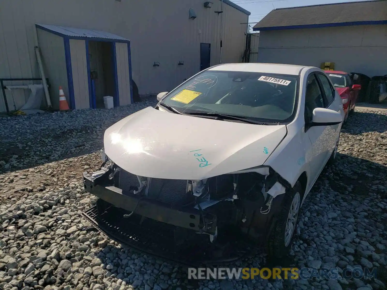 2 Photograph of a damaged car 5YFBURHE2KP931285 TOYOTA COROLLA 2019