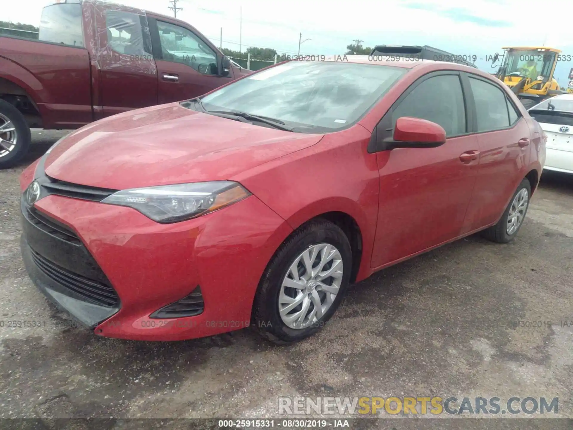 2 Photograph of a damaged car 5YFBURHE2KP931464 TOYOTA COROLLA 2019