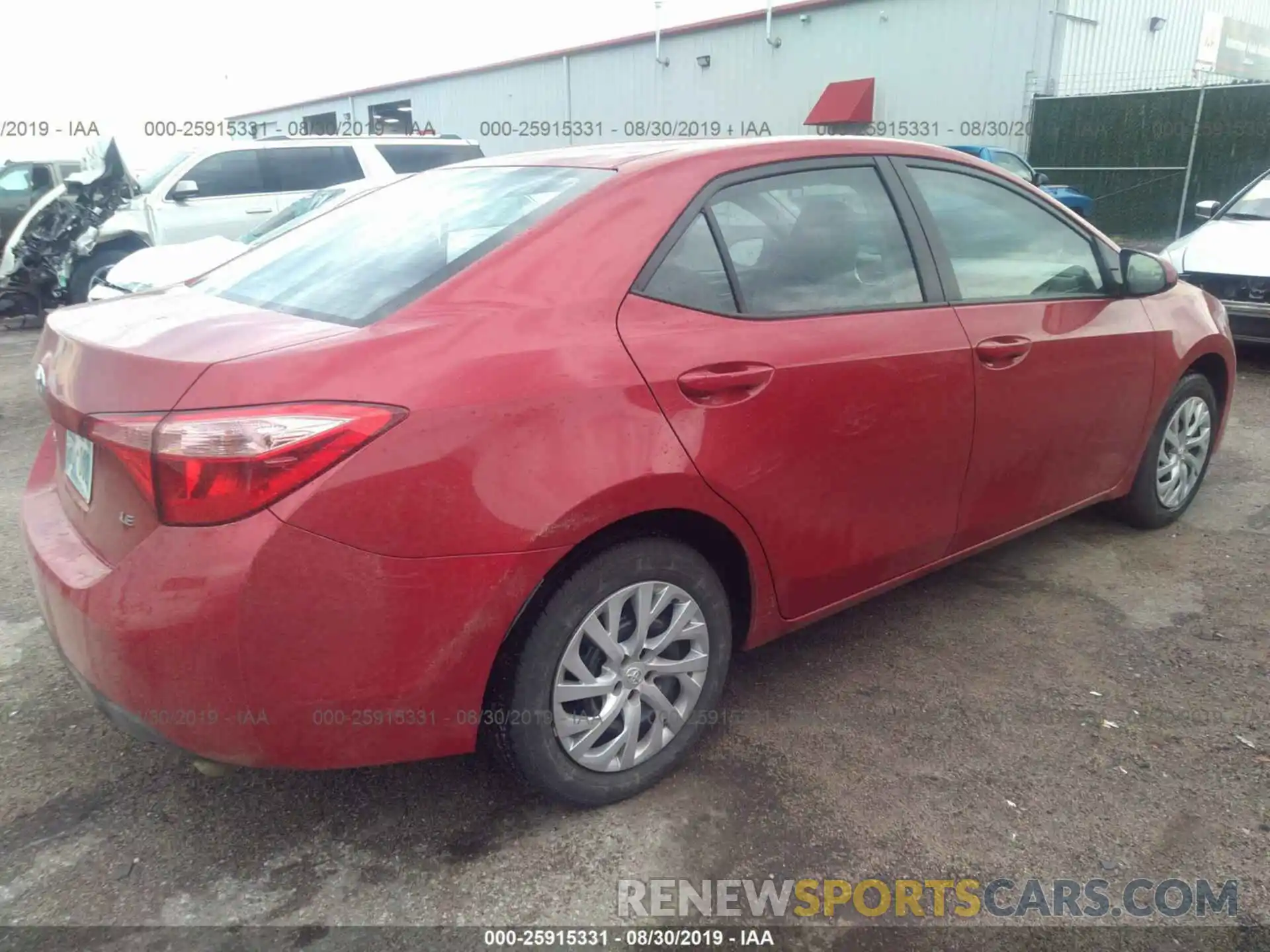 4 Photograph of a damaged car 5YFBURHE2KP931464 TOYOTA COROLLA 2019