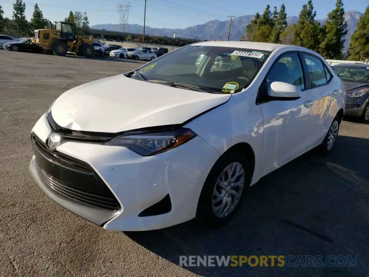 2 Photograph of a damaged car 5YFBURHE2KP932033 TOYOTA COROLLA 2019