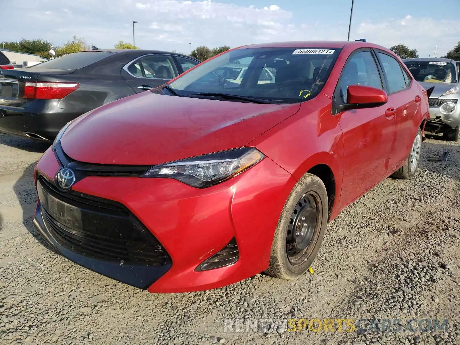 2 Photograph of a damaged car 5YFBURHE2KP932047 TOYOTA COROLLA 2019