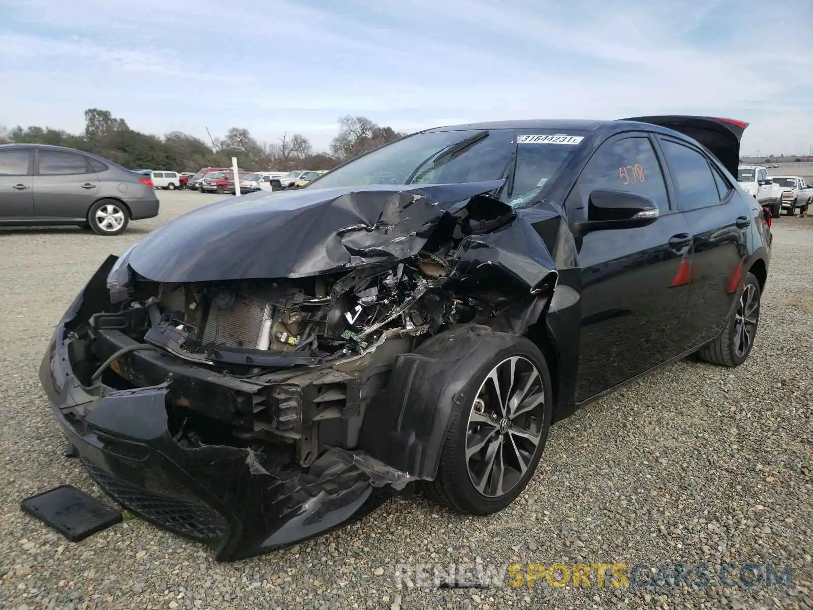 2 Photograph of a damaged car 5YFBURHE2KP932193 TOYOTA COROLLA 2019