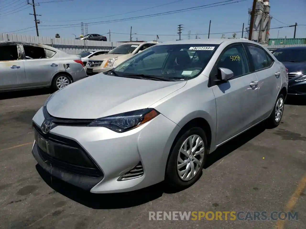 2 Photograph of a damaged car 5YFBURHE2KP932503 TOYOTA COROLLA 2019