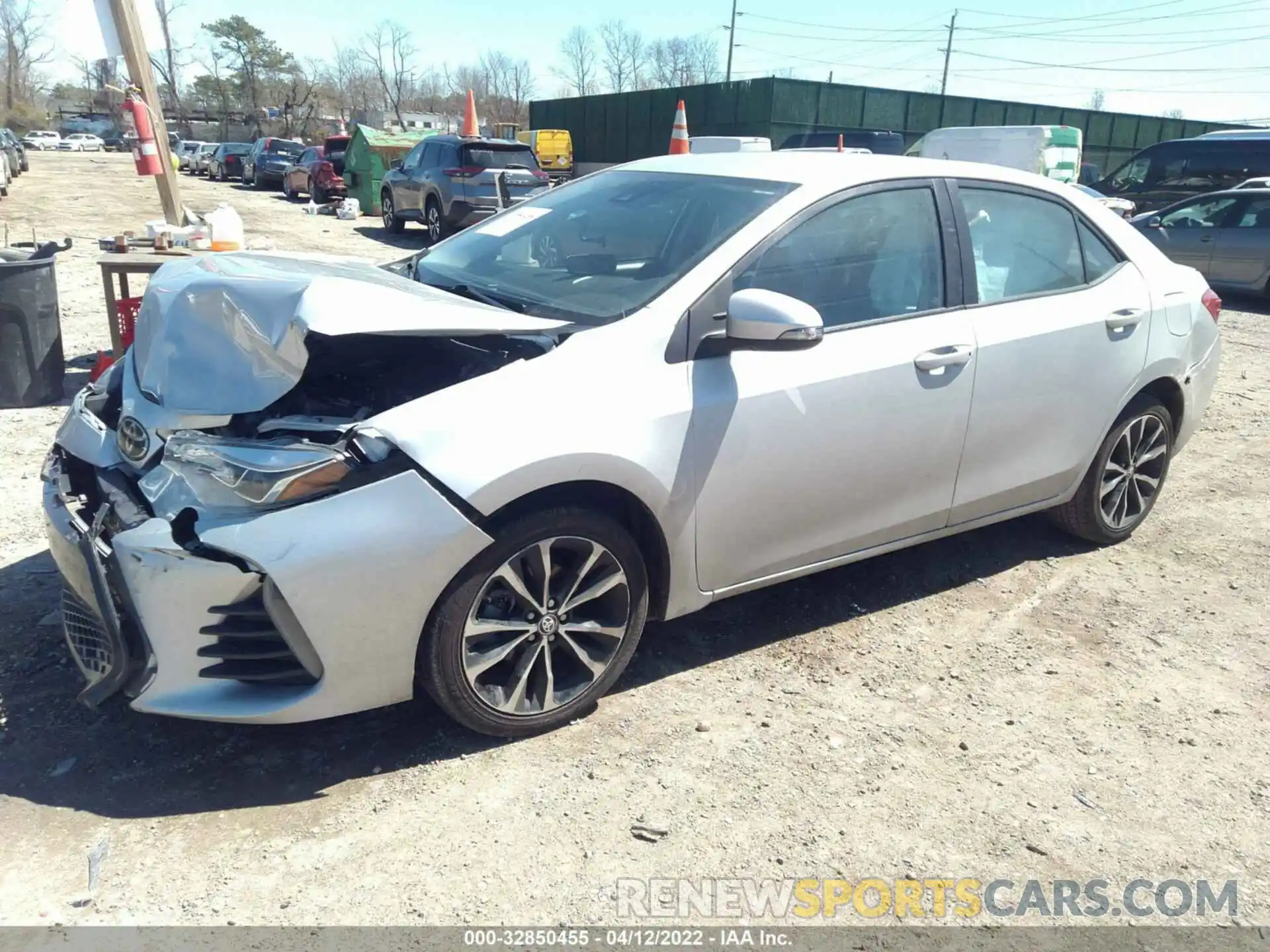 2 Photograph of a damaged car 5YFBURHE2KP932954 TOYOTA COROLLA 2019