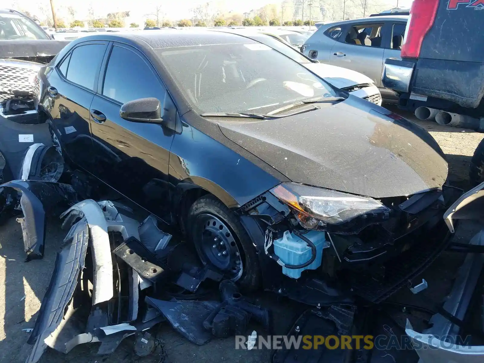 1 Photograph of a damaged car 5YFBURHE2KP933392 TOYOTA COROLLA 2019