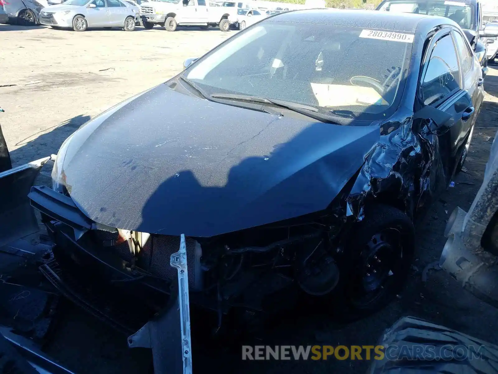 2 Photograph of a damaged car 5YFBURHE2KP933392 TOYOTA COROLLA 2019